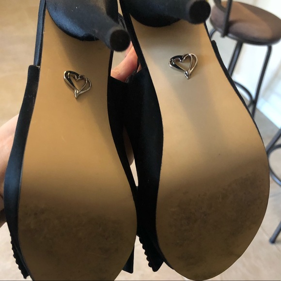 Steve Madden size 6 Black MINNII pumps jewel bow - Picture 6 of 7